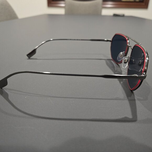 Burberry Henry Sunglasses Silver/Grey B 3140 1003/80 57-18-145 - Picture 5 of 14